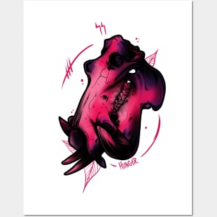 Hungry Hippo Skull Posters and Art
